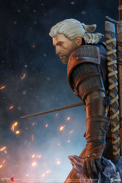 The Witcher 3: Wild Hunt Statue Geralt 42cm - Scale Statue - Sideshow Collectibles - Hobby Figures UK