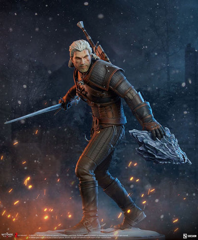 The Witcher 3: Wild Hunt Statue Geralt 42cm - Scale Statue - Sideshow Collectibles - Hobby Figures UK