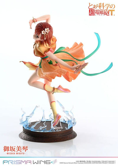 To Aru Kagaku no Railgun Prisma Wing PVC Statue 1/7 Misaka Mikoto 22cm - Scale Statue - Prime 1 Studio - Hobby Figures UK