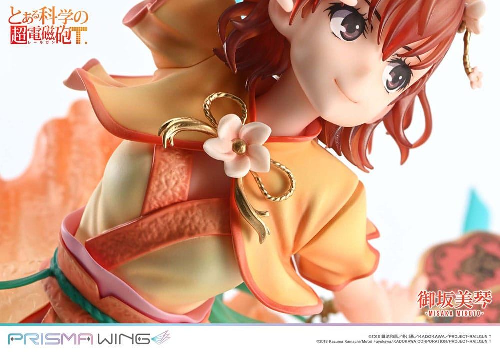 To Aru Kagaku no Railgun Prisma Wing PVC Statue 1/7 Misaka Mikoto 22cm - Scale Statue - Prime 1 Studio - Hobby Figures UK