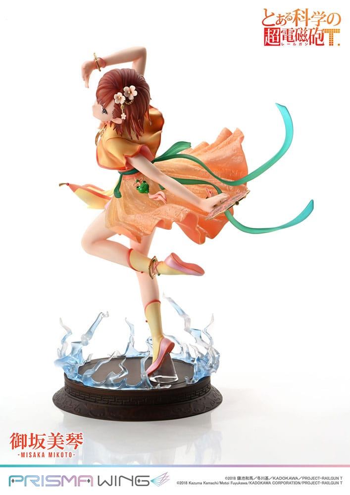 To Aru Kagaku no Railgun Prisma Wing PVC Statue 1/7 Misaka Mikoto 22cm - Scale Statue - Prime 1 Studio - Hobby Figures UK