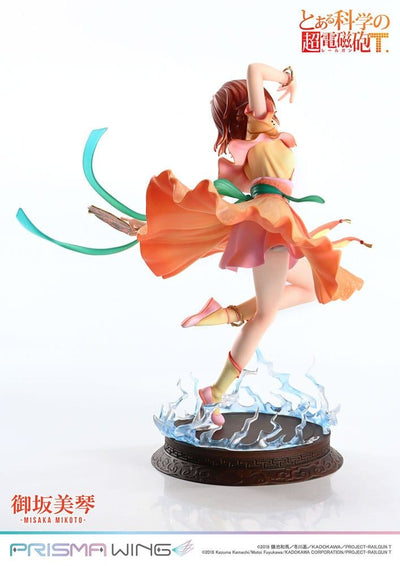 To Aru Kagaku no Railgun Prisma Wing PVC Statue 1/7 Misaka Mikoto 22cm - Scale Statue - Prime 1 Studio - Hobby Figures UK