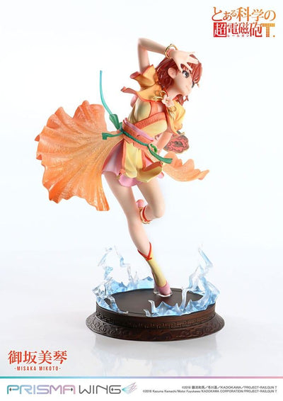 To Aru Kagaku no Railgun Prisma Wing PVC Statue 1/7 Misaka Mikoto 22cm - Scale Statue - Prime 1 Studio - Hobby Figures UK