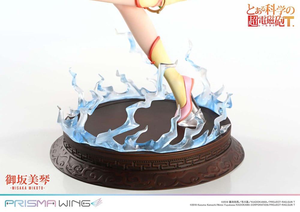 To Aru Kagaku no Railgun Prisma Wing PVC Statue 1/7 Misaka Mikoto 22cm - Scale Statue - Prime 1 Studio - Hobby Figures UK