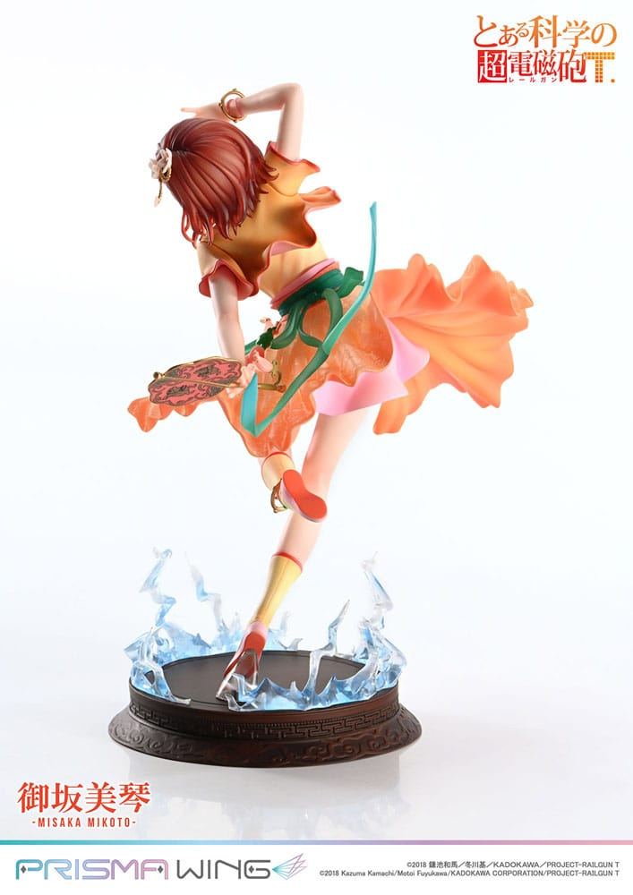 To Aru Kagaku no Railgun Prisma Wing PVC Statue 1/7 Misaka Mikoto 22cm - Scale Statue - Prime 1 Studio - Hobby Figures UK