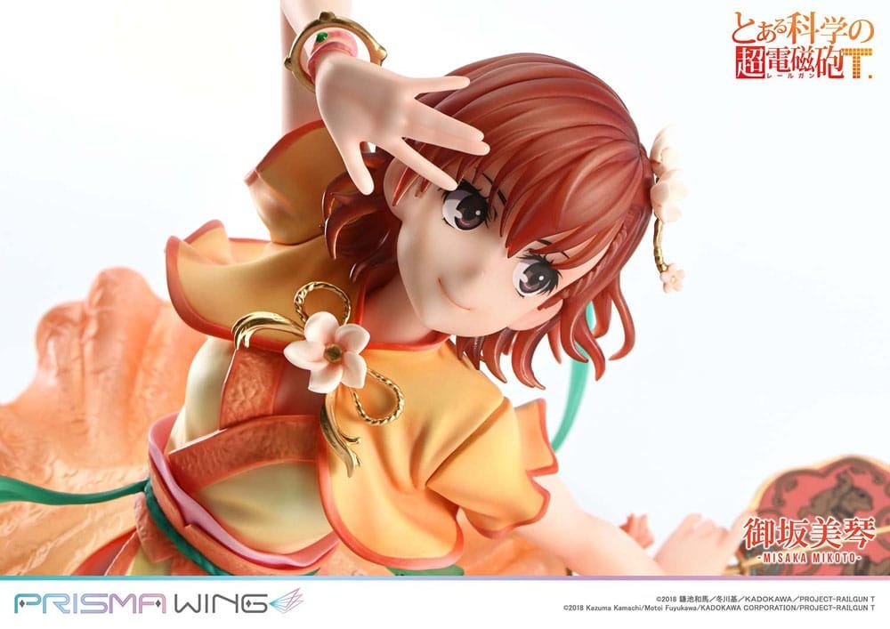 To Aru Kagaku no Railgun Prisma Wing PVC Statue 1/7 Misaka Mikoto 22cm - Scale Statue - Prime 1 Studio - Hobby Figures UK