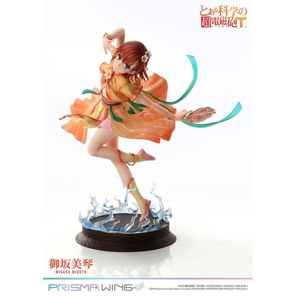 To Aru Kagaku no Railgun Prisma Wing PVC Statue 1/7 Misaka Mikoto 22cm - Scale Statue - Prime 1 Studio - Hobby Figures UK