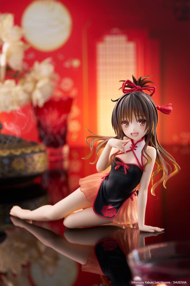 To Love-Ru Darkness PVC Statue Desktop Cute Figure Mikan Yuki Chinese Dress Ver. 13cm - Scale Statue - Taito Prize - Hobby Figures UK