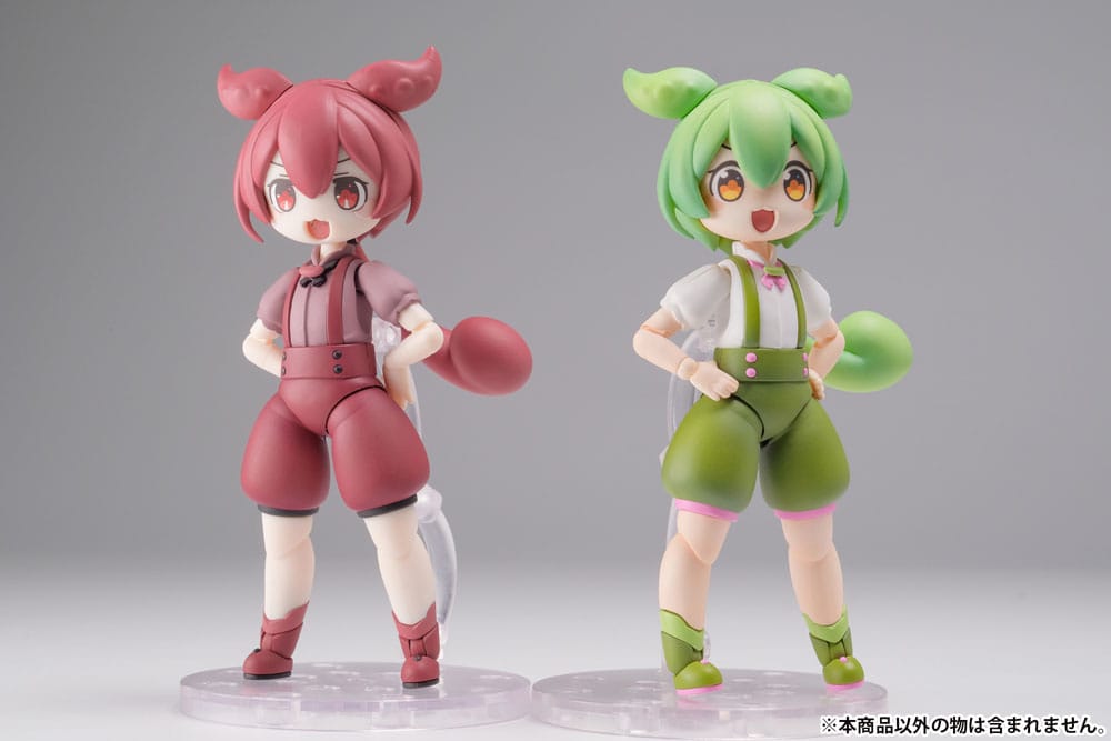 Tohoku Zunko Plastic Model Kit 1/12 Plafia Ankomon Mini Figure Set 10cm - Model Kit - Plum - Hobby Figures UK