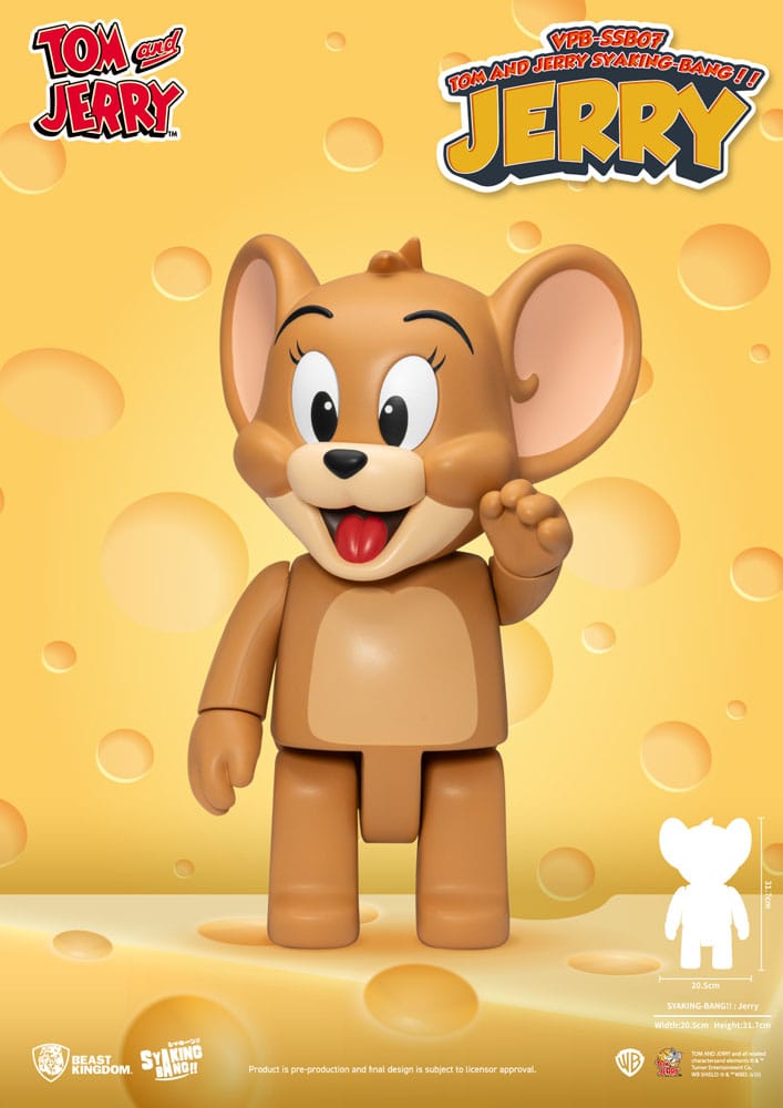 Jerry Figure Tom & Jerry Syaking Bang PVC Figure Jerry 30cm – Hobby Figures