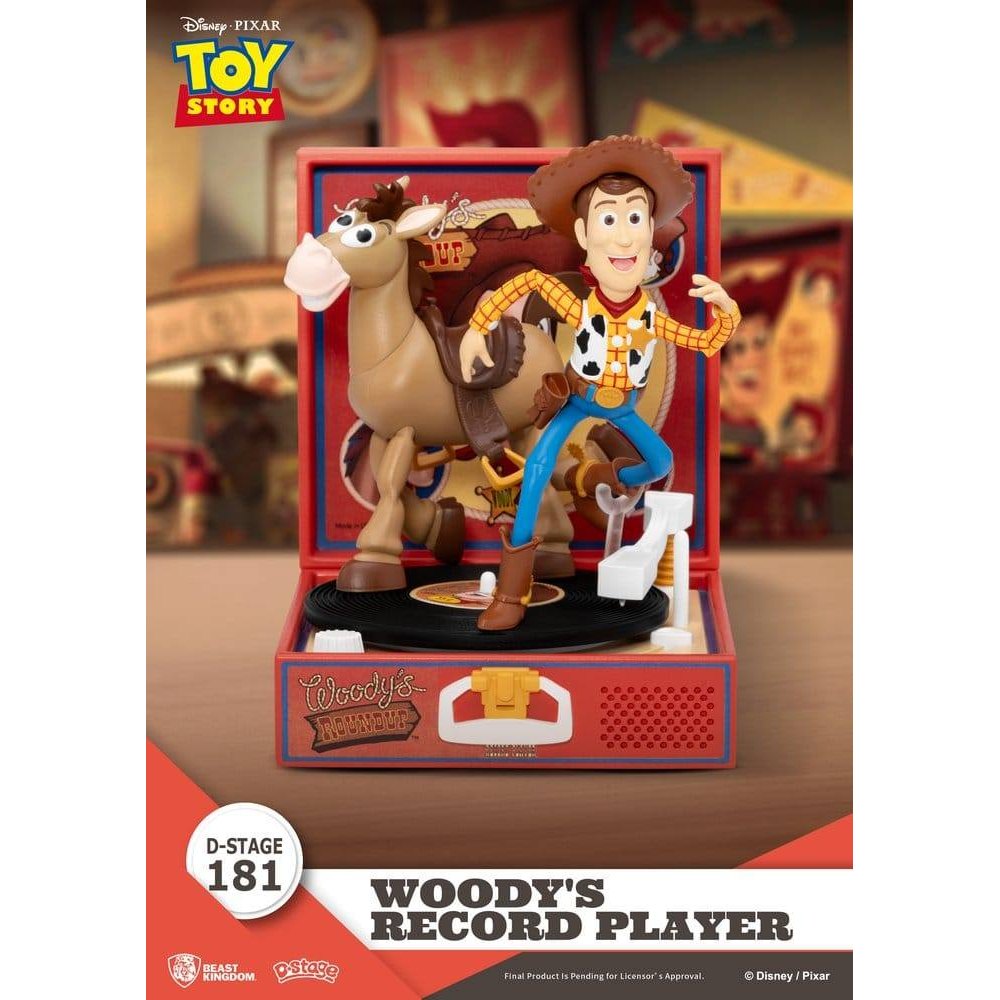 Toy Story Record Player Series PVC figure Woody's Record Player 13cm ...