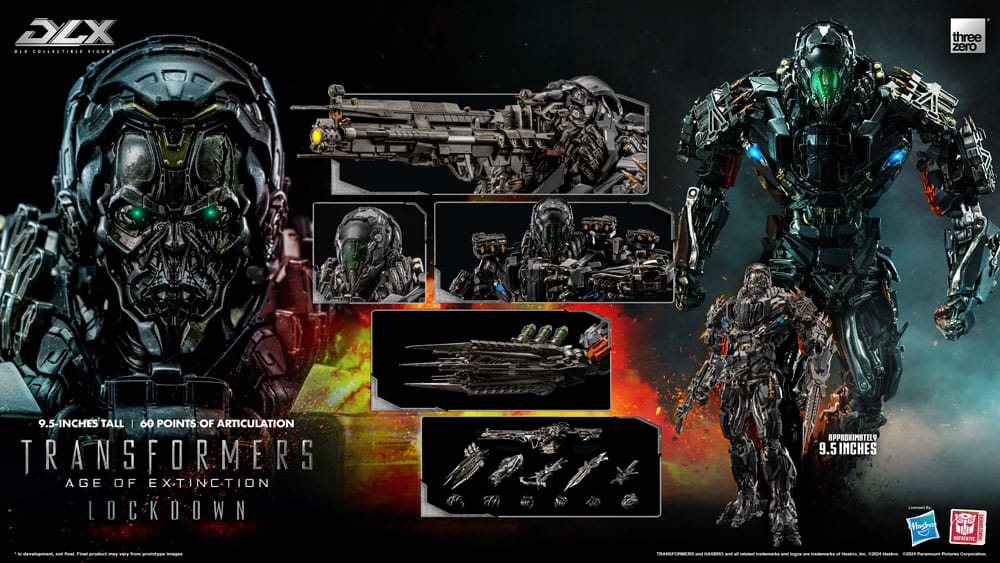 Transformers: Age of Extinction DLX Action Figure 1/6 Lockdown 24cm - Action Figures - ThreeZero - Hobby Figures UK