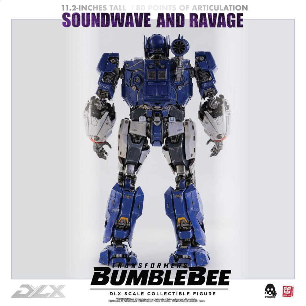 Transformers Bumblebee DLX Action Figure 2-Pack 1/6 Soundwave & Ravage 28cm - Action Figures - ThreeZero - Hobby Figures UK