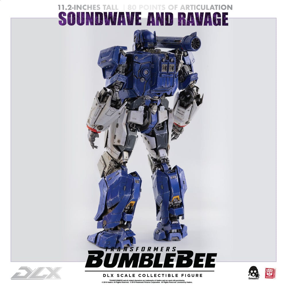 Transformers Bumblebee DLX Action Figure 2-Pack 1/6 Soundwave & Ravage 28cm - Action Figures - ThreeZero - Hobby Figures UK