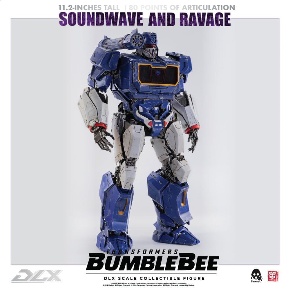 Transformers Bumblebee DLX Action Figure 2-Pack 1/6 Soundwave & Ravage 28cm - Action Figures - ThreeZero - Hobby Figures UK