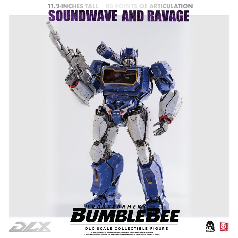 Transformers Bumblebee DLX Action Figure 2-Pack 1/6 Soundwave & Ravage 28cm - Action Figures - ThreeZero - Hobby Figures UK