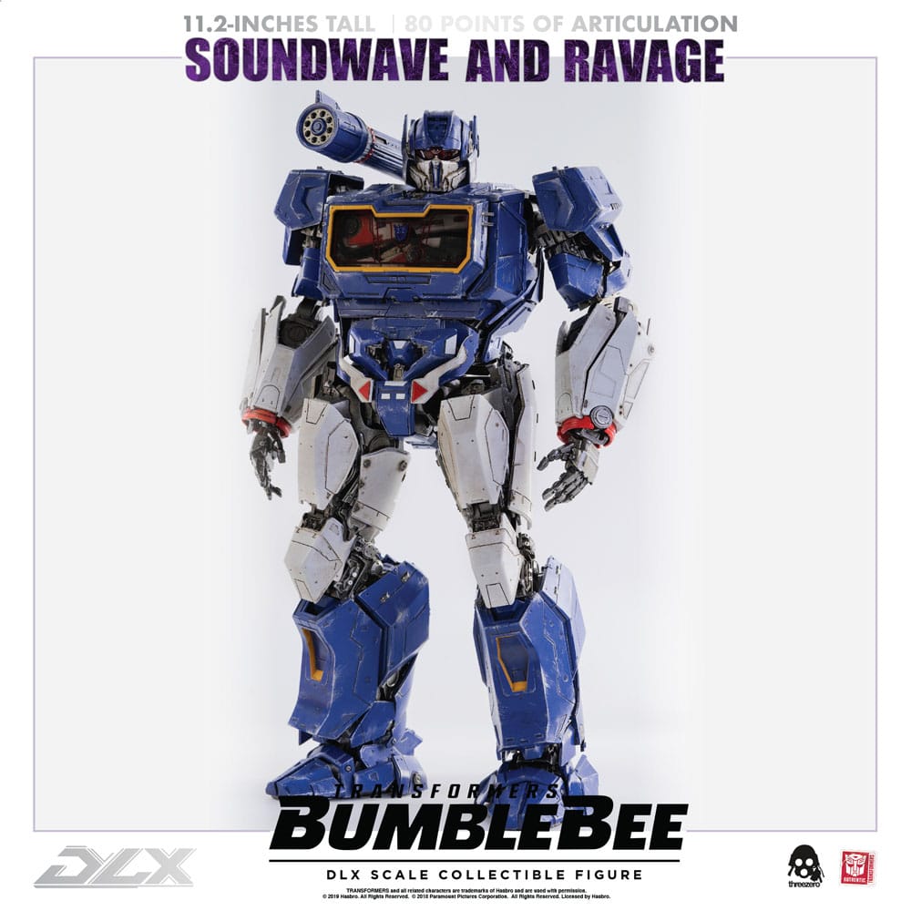 Transformers Bumblebee DLX Action Figure 2-Pack 1/6 Soundwave & Ravage 28cm - Action Figures - ThreeZero - Hobby Figures UK