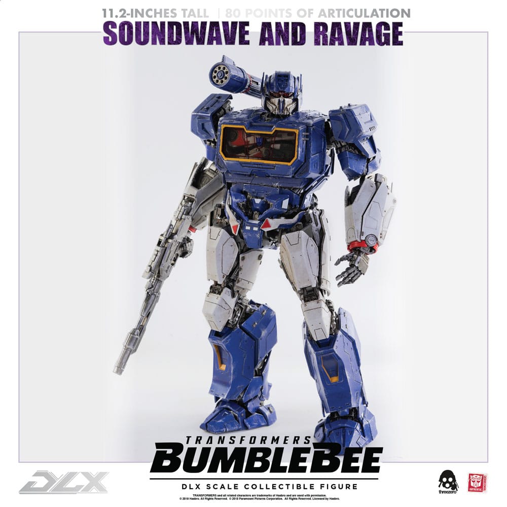 Transformers Bumblebee DLX Action Figure 2-Pack 1/6 Soundwave & Ravage 28cm - Action Figures - ThreeZero - Hobby Figures UK