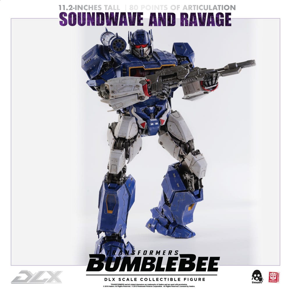 Transformers Bumblebee DLX Action Figure 2-Pack 1/6 Soundwave & Ravage 28cm - Action Figures - ThreeZero - Hobby Figures UK