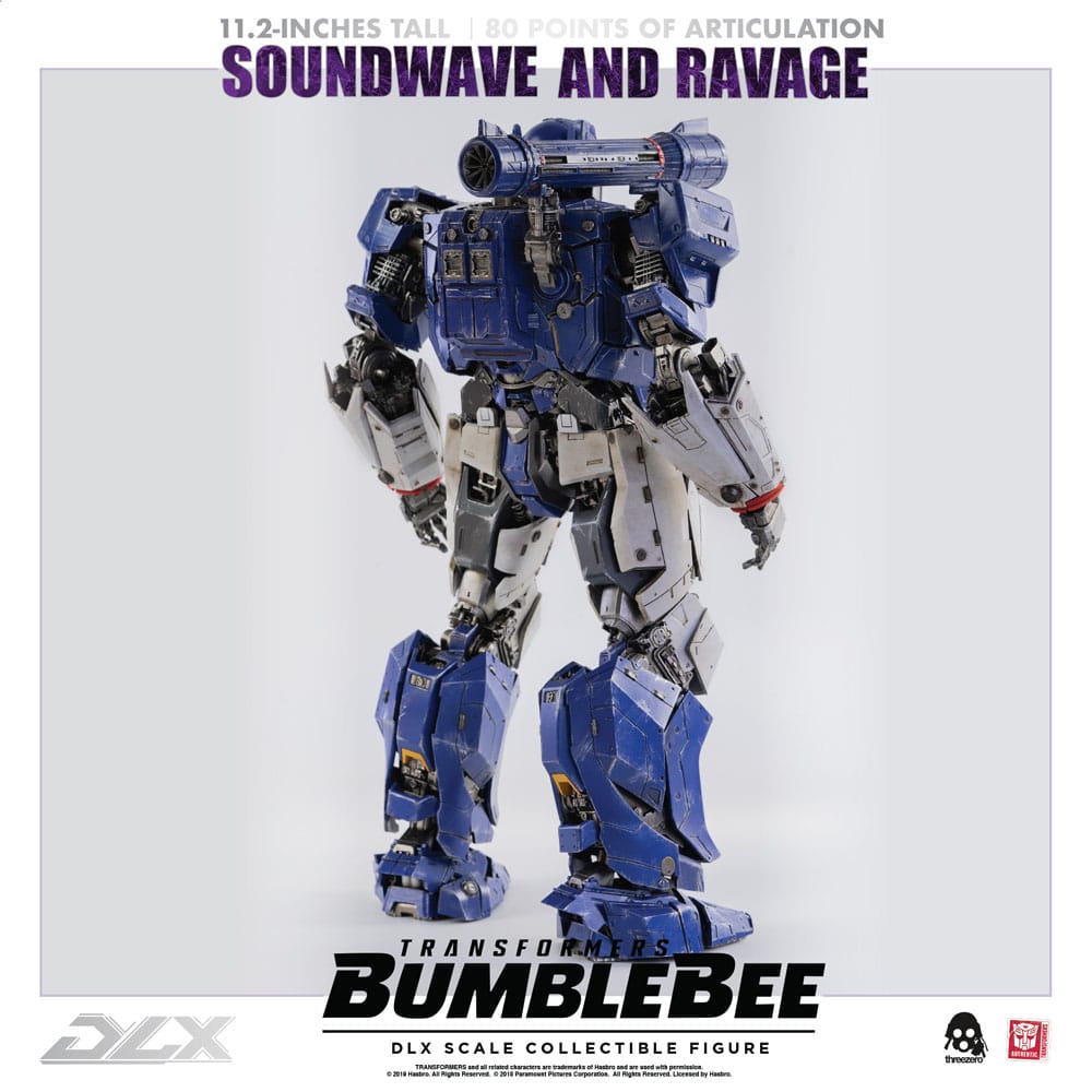 Transformers Bumblebee DLX Action Figure 2-Pack 1/6 Soundwave & Ravage 28cm - Action Figures - ThreeZero - Hobby Figures UK