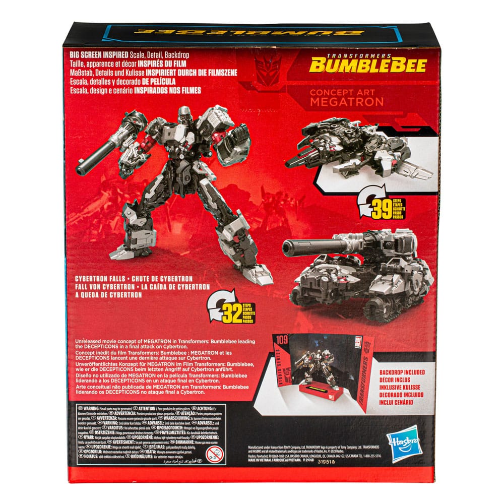 Transformers: Bumblebee Studio Series Leader Class 109 Action Figure Concept Art Megatron 22cm - Action Figures - Hasbro - Hobby Figures UK