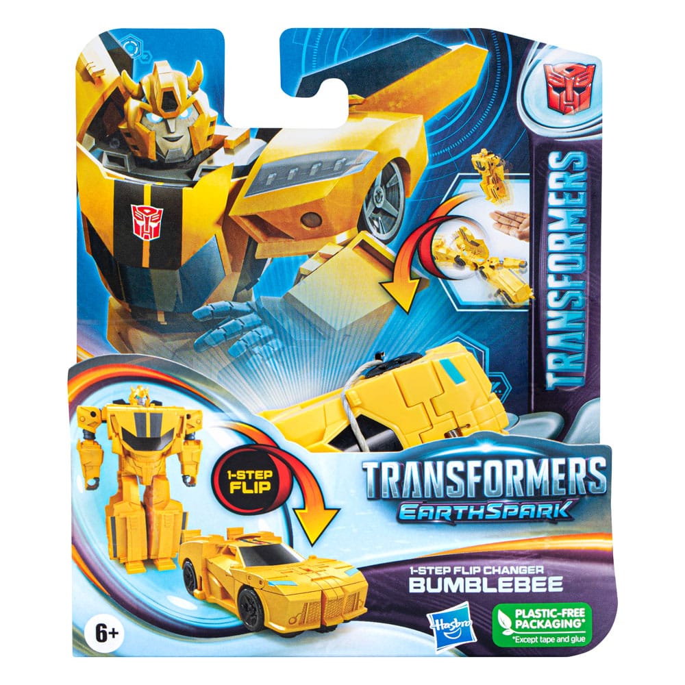 Transformers EarthSpark 1-Step Flip Changer Action Figure Bumblebee 10cm - Action Figures - Hasbro - Hobby Figures UK