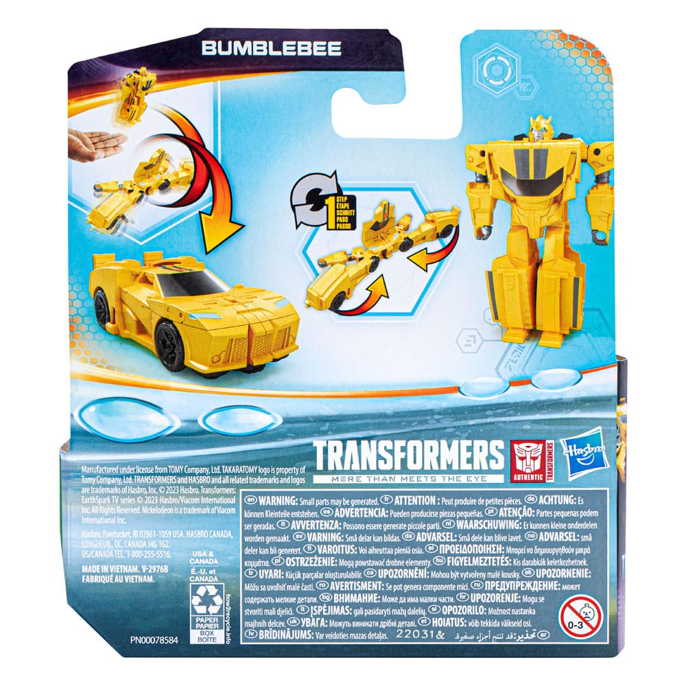 Transformers EarthSpark 1-Step Flip Changer Action Figure Bumblebee 10cm - Action Figures - Hasbro - Hobby Figures UK