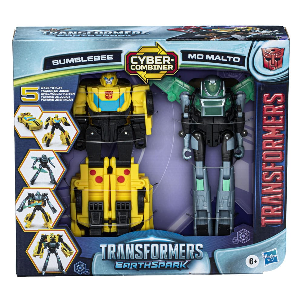 Transformers EarthSpark Cyber Combiner Action Figure 2-Pack Bumblebee & Mo Malto 13cm - Action Figures - Hasbro - Hobby Figures UK