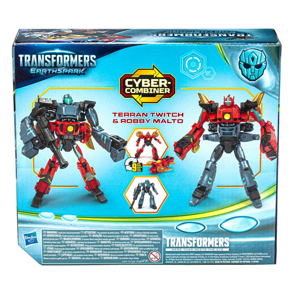 Transformers EarthSpark Cyber Combiner Action Figure 2-Pack Terran Twitch & Robby Malto 13cm - Action Figures - Hasbro - Hobby Figures UK