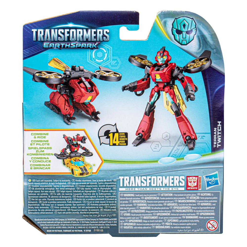 Transformers EarthSpark Warrior Class Action Figure Terran Twitch 13cm - Action Figures - Hasbro - Hobby Figures UK