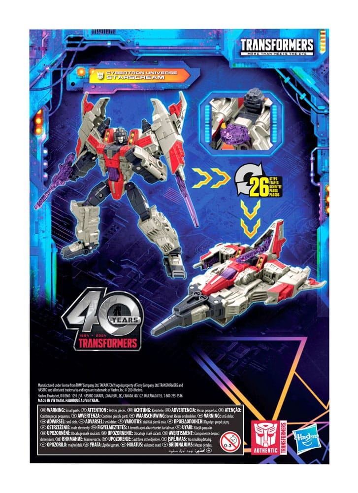 Transformers Generations Legacy United Voyager Class Action Figure Cybertron Universe Starscream 18cm - Action Figures - Hasbro - Hobby Figures UK