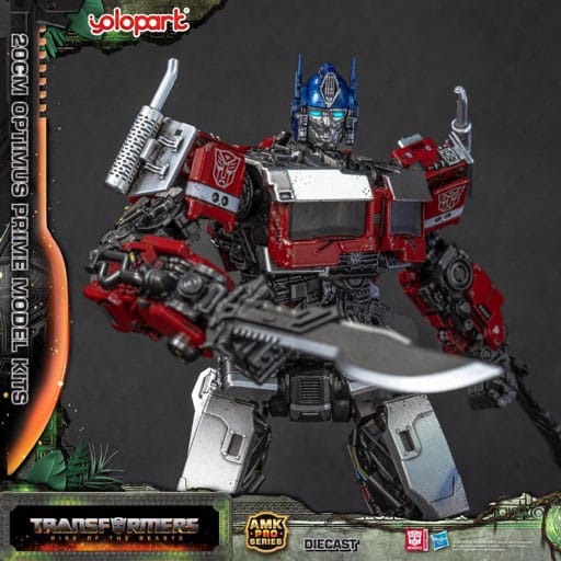 Transformers: Rise of the Beasts AMK Pro Series Plastic Model Kit Optimus Prime (Oversea Version) 20cm - Model Kit - Yolopark - Hobby Figures UK