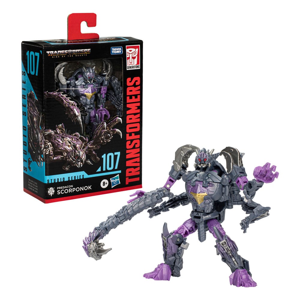 Transformers: Rise of the Beasts Generations Studio Series Deluxe Class Action Figure Predacon Scorponok 11cm - Action Figures - Hasbro - Hobby Figures UK