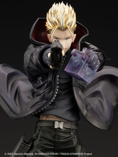 Trigun Stampede ARTFXJ Statue 1/8 Vash the Stampede The Gunman in Black Ver. 22cm - Scale Statue - Kotobukiya - Hobby Figures UK