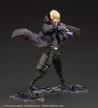 Trigun Stampede ARTFXJ Statue 1/8 Vash the Stampede The Gunman in Black Ver. 22cm - Scale Statue - Kotobukiya - Hobby Figures UK