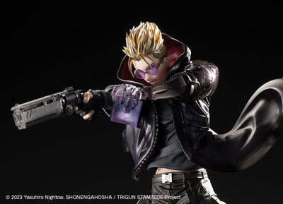 Trigun Stampede ARTFXJ Statue 1/8 Vash the Stampede The Gunman in Black Ver. 22cm - Scale Statue - Kotobukiya - Hobby Figures UK
