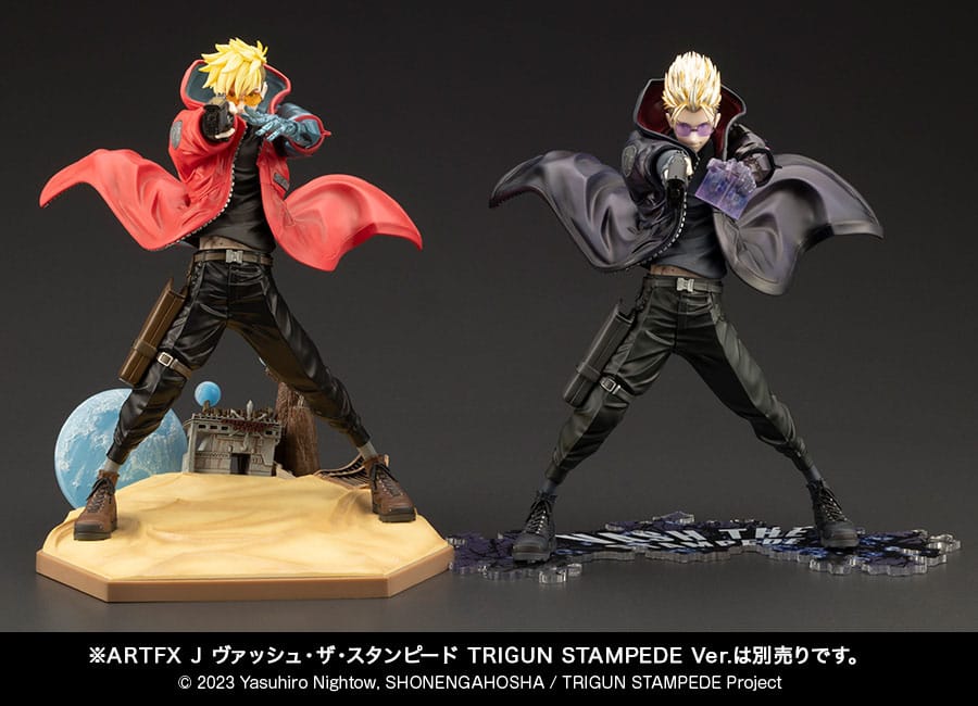 Trigun Stampede ARTFXJ Statue 1/8 Vash the Stampede The Gunman in Black Ver. 22cm - Scale Statue - Kotobukiya - Hobby Figures UK