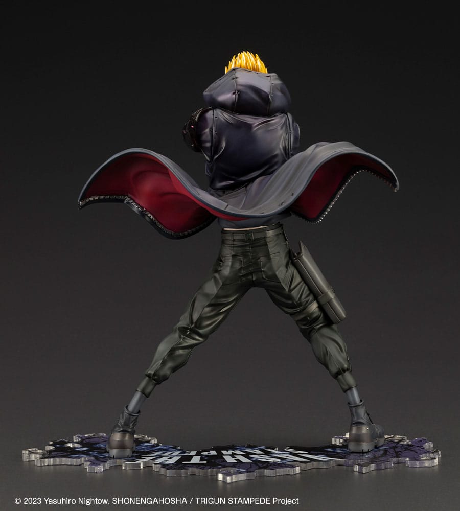 Trigun Stampede ARTFXJ Statue 1/8 Vash the Stampede The Gunman in Black Ver. 22cm - Scale Statue - Kotobukiya - Hobby Figures UK