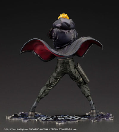 Trigun Stampede ARTFXJ Statue 1/8 Vash the Stampede The Gunman in Black Ver. 22cm - Scale Statue - Kotobukiya - Hobby Figures UK