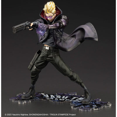 Trigun Stampede ARTFXJ Statue 1/8 Vash the Stampede The Gunman in Black Ver. 22cm - Scale Statue - Kotobukiya - Hobby Figures UK