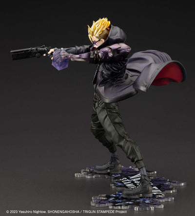 Trigun Stampede ARTFXJ Statue 1/8 Vash the Stampede The Gunman in Black Ver. 22cm - Scale Statue - Kotobukiya - Hobby Figures UK