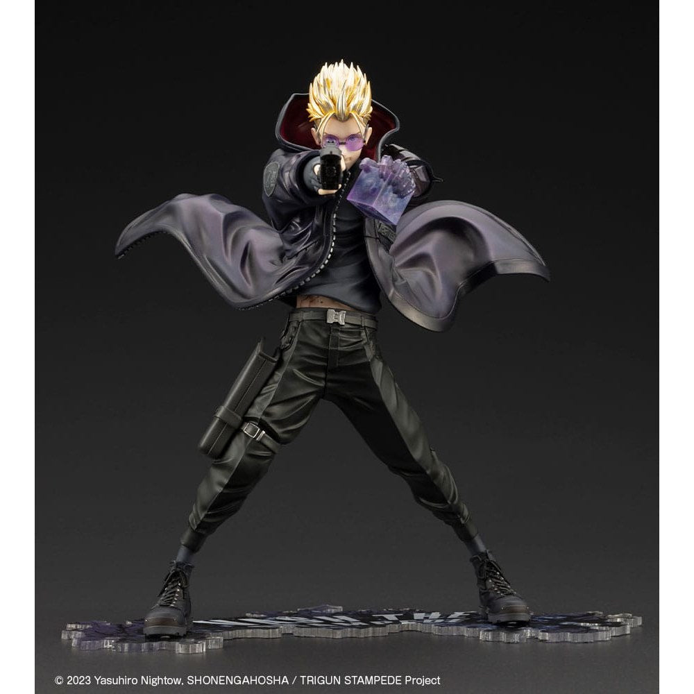 Trigun Stampede ARTFXJ Statue 1/8 Vash the Stampede The Gunman in Black Ver. 22cm - Scale Statue - Kotobukiya - Hobby Figures UK