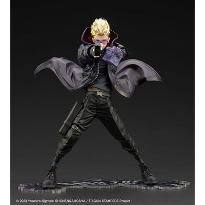 Trigun Stampede ARTFXJ Statue 1/8 Vash the Stampede The Gunman in Black Ver. 22cm - Scale Statue - Kotobukiya - Hobby Figures UK