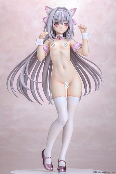 Tsuki ni Yorisou Otome no Sahou PVC Statue 1/6 Luna Sakurakouji Cat Maid Sakura Color Ver. 26cm - Scale Statue - Q-Six - Hobby Figures UK