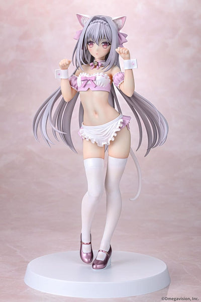 Tsuki ni Yorisou Otome no Sahou PVC Statue 1/6 Luna Sakurakouji Cat Maid Sakura Color Ver. 26cm - Scale Statue - Q-Six - Hobby Figures UK