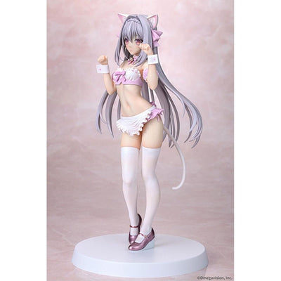 Tsuki ni Yorisou Otome no Sahou PVC Statue 1/6 Luna Sakurakouji Cat Maid Sakura Color Ver. 26cm - Scale Statue - Q-Six - Hobby Figures UK