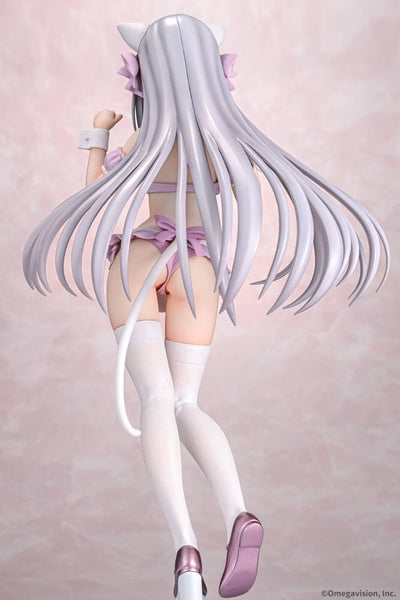 Tsuki ni Yorisou Otome no Sahou PVC Statue 1/6 Luna Sakurakouji Cat Maid Sakura Color Ver. 26cm - Scale Statue - Q-Six - Hobby Figures UK
