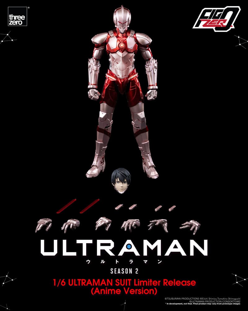 Ultraman FigZero Action Figure 1/6 Ultraman Suit (Anime Version) Limited Release 31cm - Action Figures - ThreeZero - Hobby Figures UK