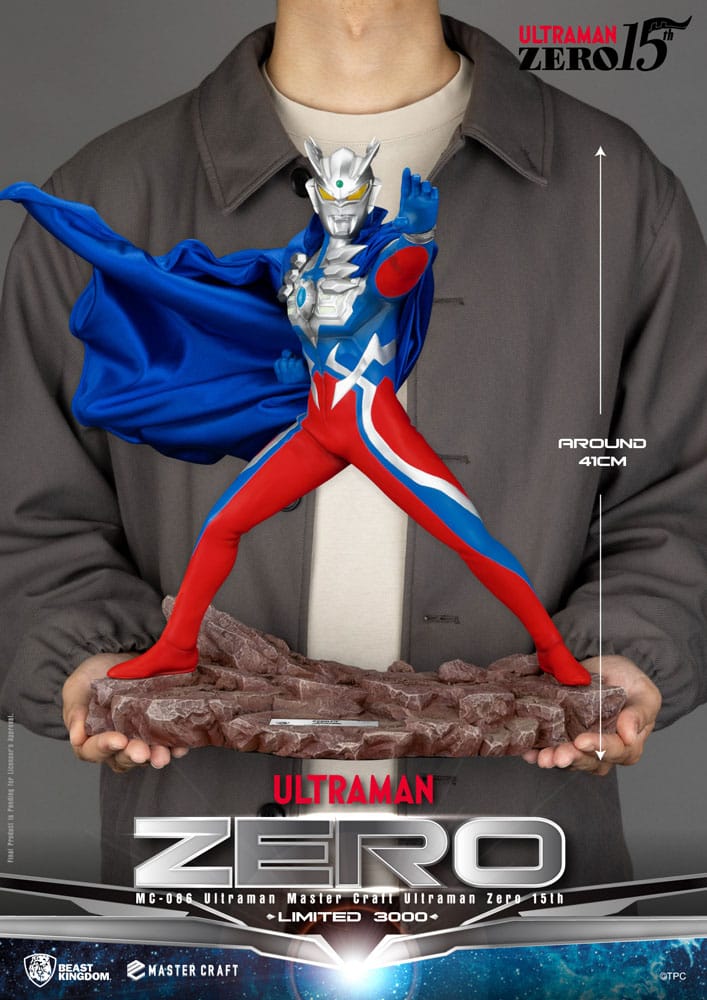 Ultraman Master Craft Statue Ultraman Zero 15th 41cm - Scale Statue - Beast Kingdom Toys - Hobby Figures UK