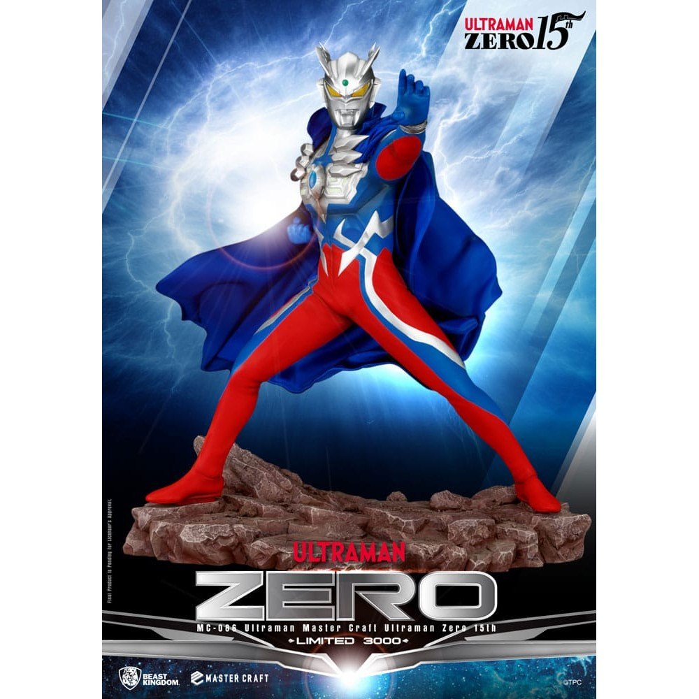 Ultraman Master Craft Statue Ultraman Zero 15th 41cm - Scale Statue - Beast Kingdom Toys - Hobby Figures UK
